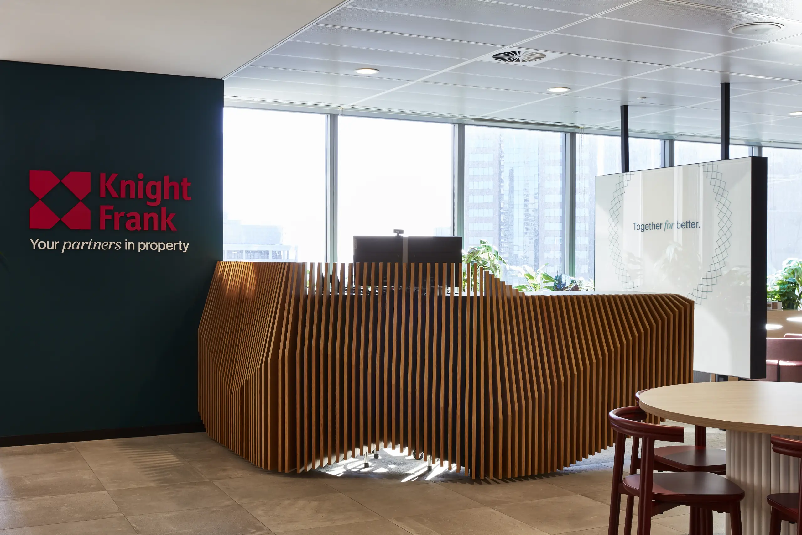 Knight Frank reception area, Pitt Street Sydney